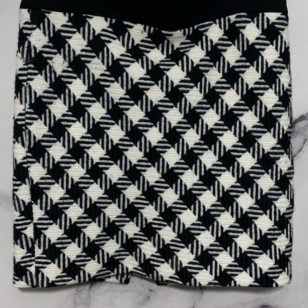 WH/BM Black and White Checkered Skirt